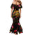 Nauru Family Matching Mermaid Dress and Hawaiian Shirt Octopus Plumeria Polynesian Tattoo
