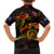 Nauru Family Matching Short Sleeve Bodycon Dress and Hawaiian Shirt Octopus Plumeria Polynesian Tattoo