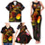 Nauru Family Matching Tank Maxi Dress and Hawaiian Shirt Octopus Plumeria Polynesian Tattoo