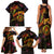 Nauru Family Matching Tank Maxi Dress and Hawaiian Shirt Octopus Plumeria Polynesian Tattoo