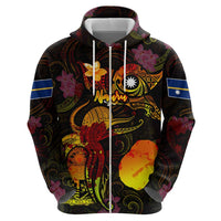 Nauru Hoodie Octopus Plumeria Polynesian Tattoo