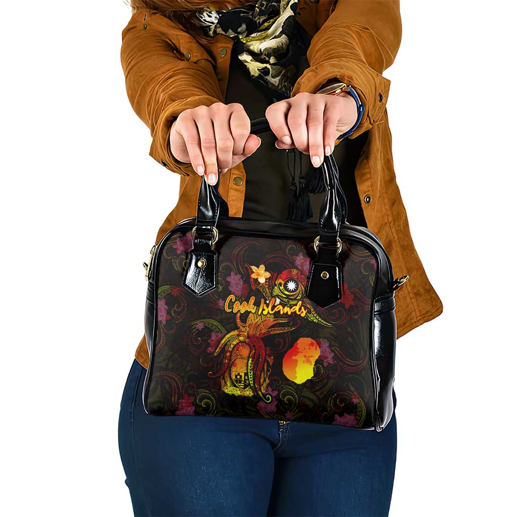 Nauru Shoulder Handbag Octopus Plumeria Polynesian Tattoo