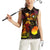 Nauru Women Sleeveless Polo Shirt Octopus Plumeria Polynesian Tattoo