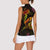 Nauru Women Sleeveless Polo Shirt Octopus Plumeria Polynesian Tattoo
