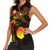 Nauru Women Sleeveless Polo Shirt Octopus Plumeria Polynesian Tattoo