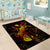 Tuvalu Area Rug Octopus Plumeria Polynesian Tattoo