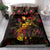 Tuvalu Bedding Set Octopus Plumeria Polynesian Tattoo