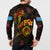 Tuvalu Button Sweatshirt Octopus Plumeria Polynesian Tattoo