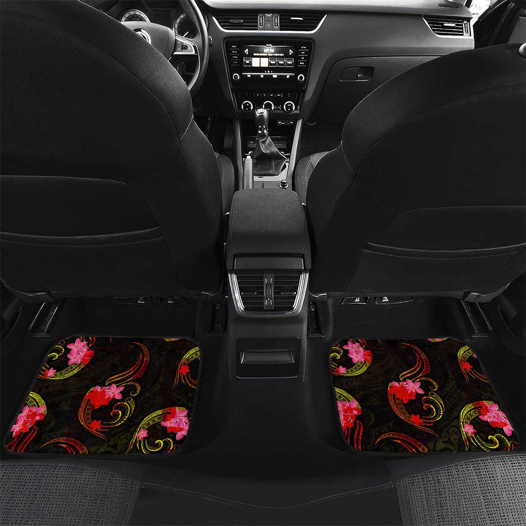 Tuvalu Car Mats Octopus Plumeria Polynesian Tattoo