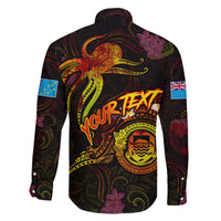 Tuvalu Family Matching Off The Shoulder Long Sleeve Dress and Hawaiian Shirt Octopus Plumeria Polynesian Tattoo DT02 - Polynesian Pride