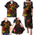 Tuvalu Family Matching Puletasi and Hawaiian Shirt Octopus Plumeria Polynesian Tattoo