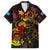 Tuvalu Family Matching Puletasi and Hawaiian Shirt Octopus Plumeria Polynesian Tattoo