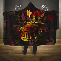 Tuvalu Hooded Blanket Octopus Plumeria Polynesian Tattoo