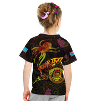 Tuvalu Kid T Shirt Octopus Plumeria Polynesian Tattoo