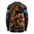 Tuvalu Long Sleeve Shirt Octopus Plumeria Polynesian Tattoo