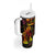 Tuvalu Tumbler With Handle Octopus Plumeria Polynesian Tattoo