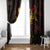 Tuvalu Window Curtain Octopus Plumeria Polynesian Tattoo