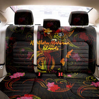 Northern Mariana Islands Back Car Seat Cover Octopus Plumeria Polynesian Tattoo DT02 - Polynesian Pride