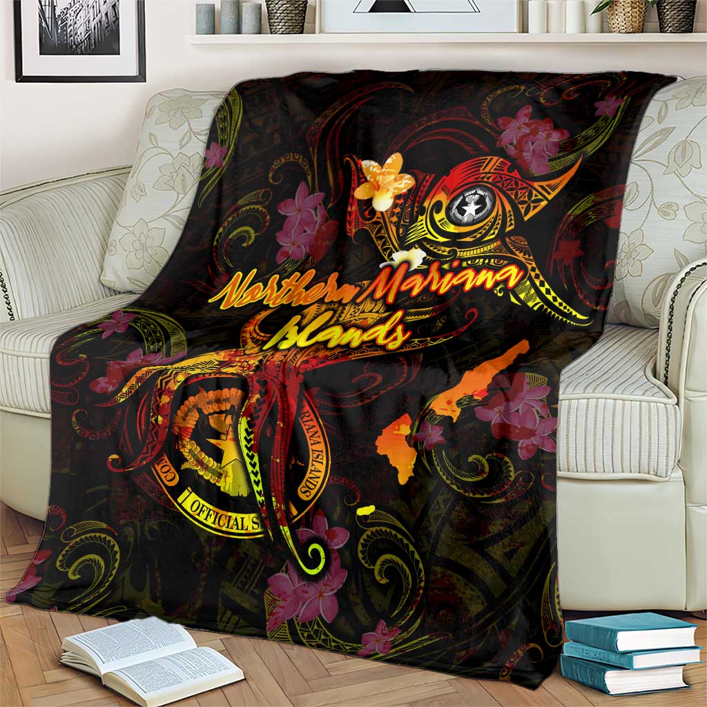Northern Mariana Islands Blanket Octopus Plumeria Polynesian Tattoo