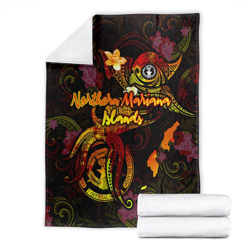 Northern Mariana Islands Blanket Octopus Plumeria Polynesian Tattoo