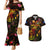 Northern Mariana Islands Couples Matching Mermaid Dress and Hawaiian Shirt Octopus Plumeria Polynesian Tattoo