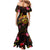 Northern Mariana Islands Family Matching Mermaid Dress and Hawaiian Shirt Octopus Plumeria Polynesian Tattoo