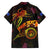 Northern Mariana Islands Family Matching Off The Shoulder Long Sleeve Dress and Hawaiian Shirt Octopus Plumeria Polynesian Tattoo