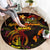 Northern Mariana Islands Round Carpet Octopus Plumeria Polynesian Tattoo