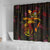 Northern Mariana Islands Shower Curtain Octopus Plumeria Polynesian Tattoo