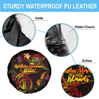 Northern Mariana Islands Spare Tire Cover Octopus Plumeria Polynesian Tattoo