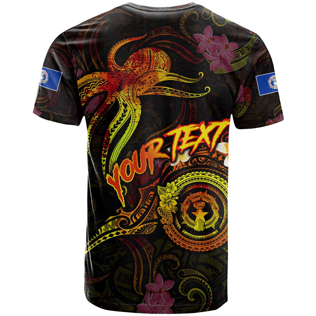Northern Mariana Islands T Shirt Octopus Plumeria Polynesian Tattoo