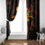 Northern Mariana Islands Window Curtain Octopus Plumeria Polynesian Tattoo