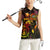 Northern Mariana Islands Women Sleeveless Polo Shirt Octopus Plumeria Polynesian Tattoo