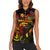 Northern Mariana Islands Women Sleeveless Polo Shirt Octopus Plumeria Polynesian Tattoo