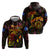 Northern Mariana Islands Zip Hoodie Octopus Plumeria Polynesian Tattoo