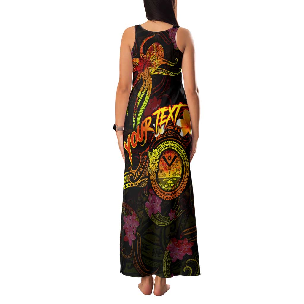 Marshall Islands Family Matching Tank Maxi Dress and Hawaiian Shirt Octopus Plumeria Polynesian Tattoo DT02 - Polynesian Pride