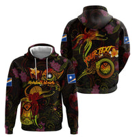 Marshall Islands Hoodie Octopus Plumeria Polynesian Tattoo