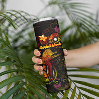 Marshall Islands Skinny Tumbler Octopus Plumeria Polynesian Tattoo DT02 - Polynesian Pride