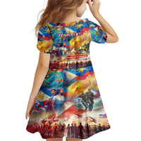 Custom The Philippines 126th Independence Anniversary Family Matching Off The Shoulder Long Sleeve Dress and Hawaiian Shirt Art Style DT02 - Polynesian Pride