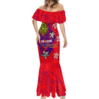 Personalized Philippines 12 June Independence Day Mermaid Dress Polynesian Turtle Plumeria