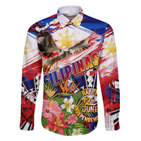 Personalized Philippines Independence Day Family Matching Tank Maxi Dress and Hawaiian Shirt Polynesia Filipinas Eagle Hibiscus
