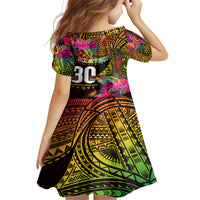 Personalised Vanuatu Independence Day 30 July Family Matching Off The Shoulder Long Sleeve Dress and Hawaiian Shirt Hibiscus Polynesian Pattern DT02 - Polynesian Pride