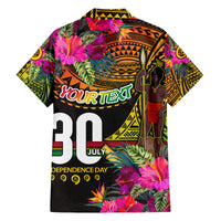 Personalised Vanuatu Independence Day 30 July Family Matching Off The Shoulder Long Sleeve Dress and Hawaiian Shirt Hibiscus Polynesian Pattern DT02 - Polynesian Pride