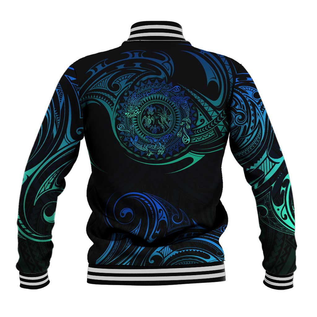 Sea Animal Polynesia Baseball Jacket Polynesian Pattern