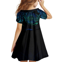 Sea Animal Polynesia Family Matching Off The Shoulder Long Sleeve Dress and Hawaiian Shirt Polynesian Pattern