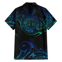 Sea Animal Polynesia Family Matching Off The Shoulder Long Sleeve Dress and Hawaiian Shirt Polynesian Pattern