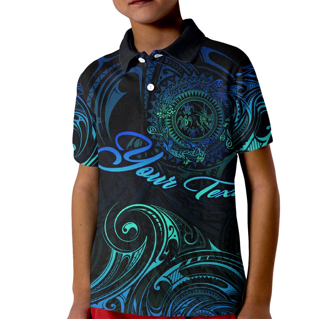 Sea Animal Polynesia Kid Polo Shirt Polynesian Pattern