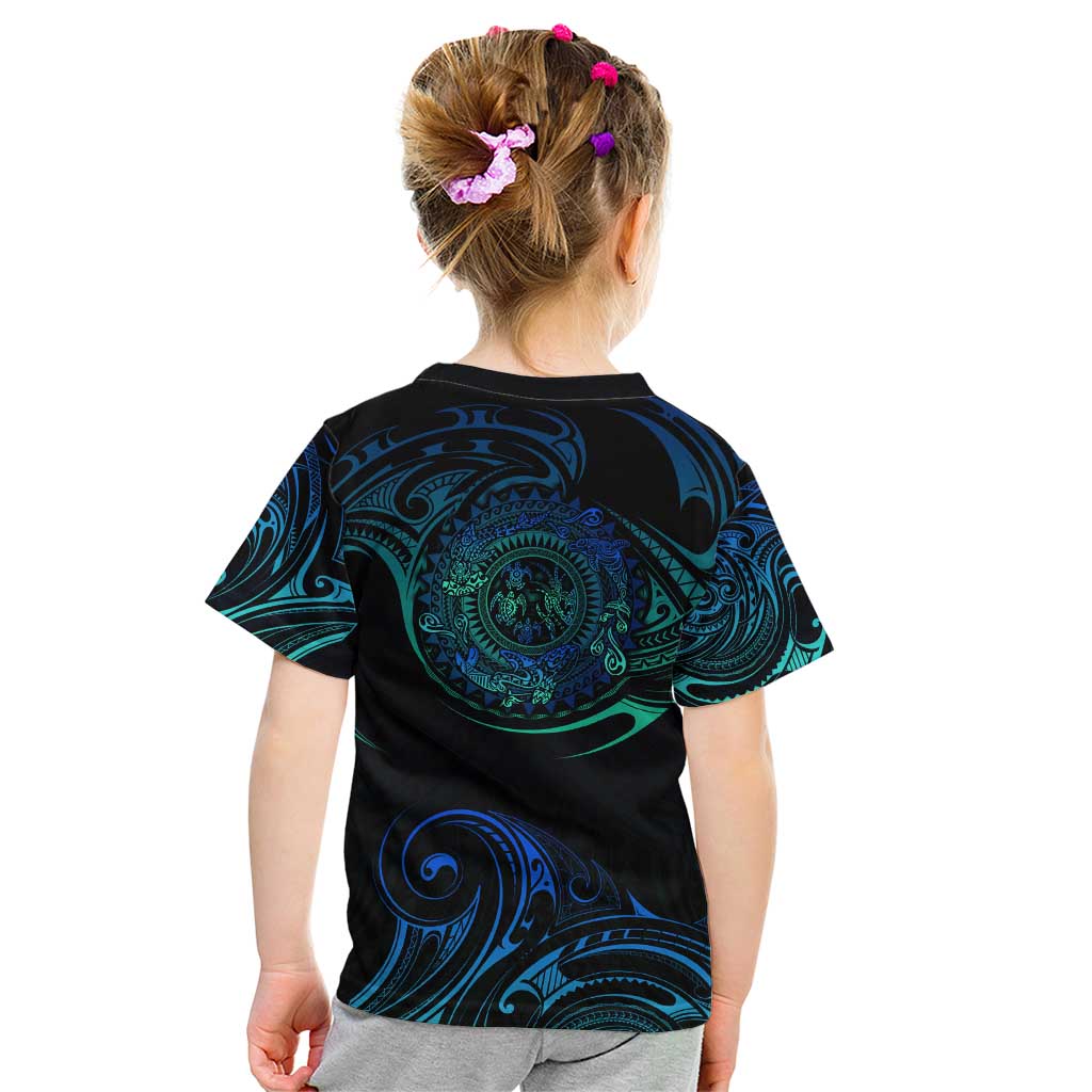 Sea Animal Polynesia Kid T Shirt Polynesian Pattern
