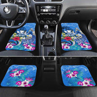 Aloha Hawaii Car Mats Dolphins and Fish Hook Hibiscus