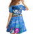 Aloha Hawaii Family Matching Tank Maxi Dress and Hawaiian Shirt Dolphins and Fish Hook Hibiscus